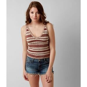 Free People Ditsy Stripe Tank Top Size XS